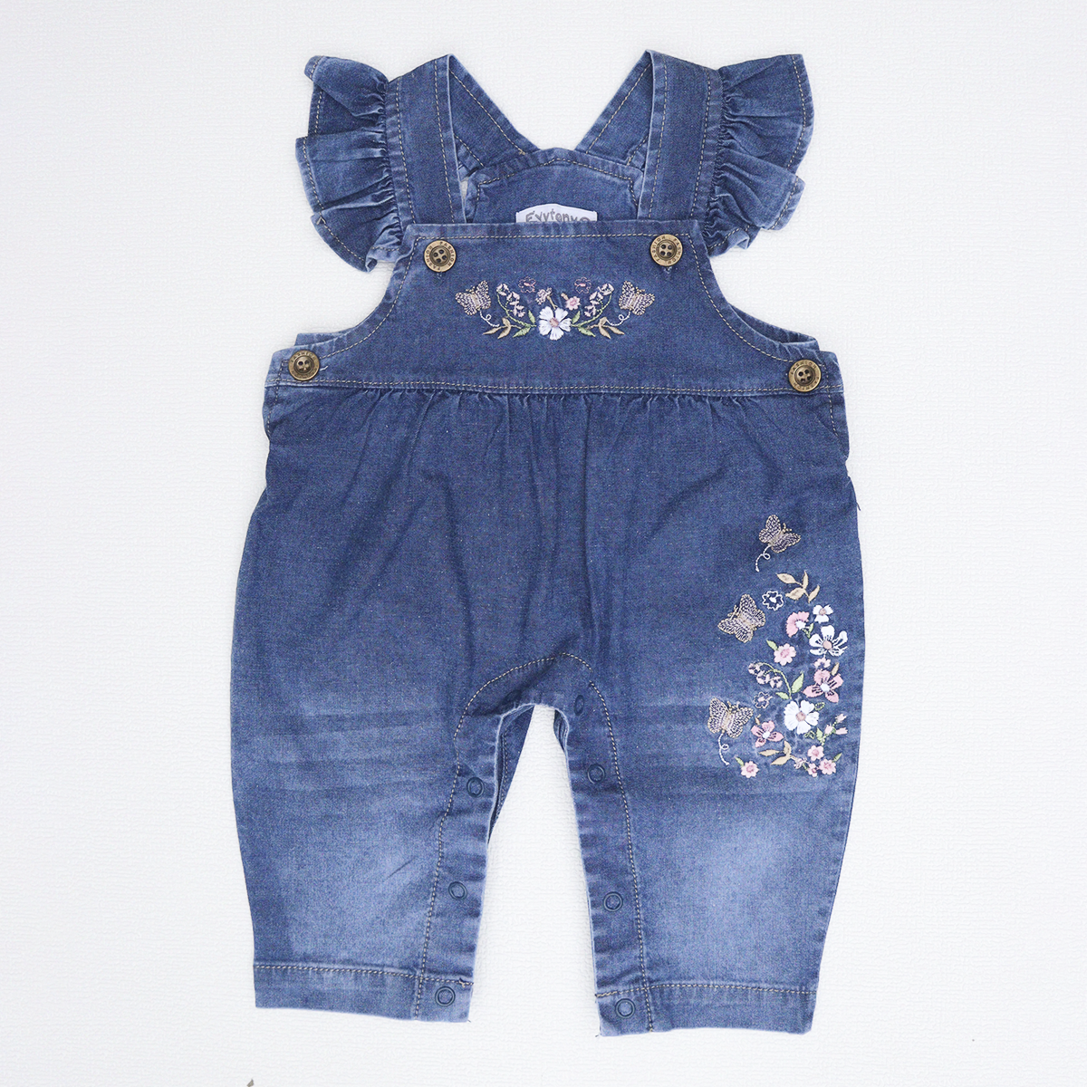 OVEROL EN DENIM PARA NIÑA - MODELO NEWGI