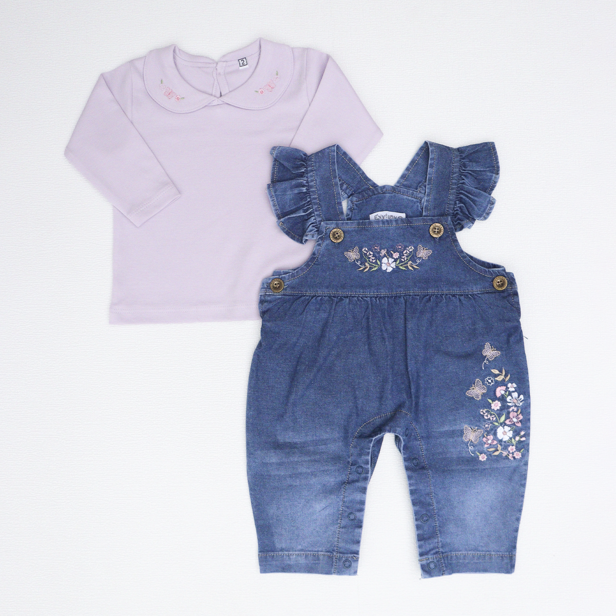 OVEROL EN DENIM PARA NIÑA - MODELO NEWGI