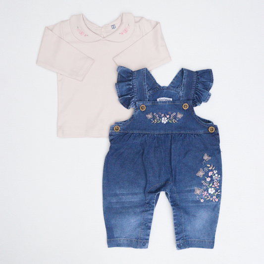 OVEROL EN DENIM PARA NIÑA - MODELO NEWGI