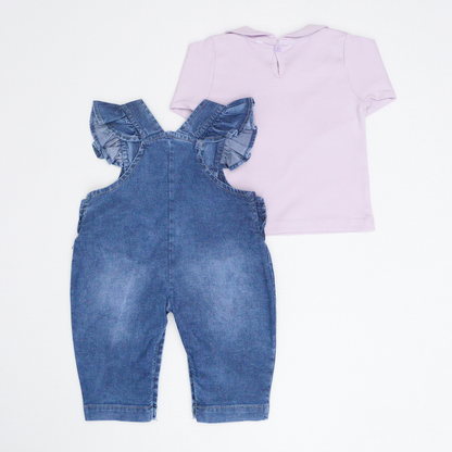 OVEROL EN DENIM PARA NIÑA - MODELO NEWGI